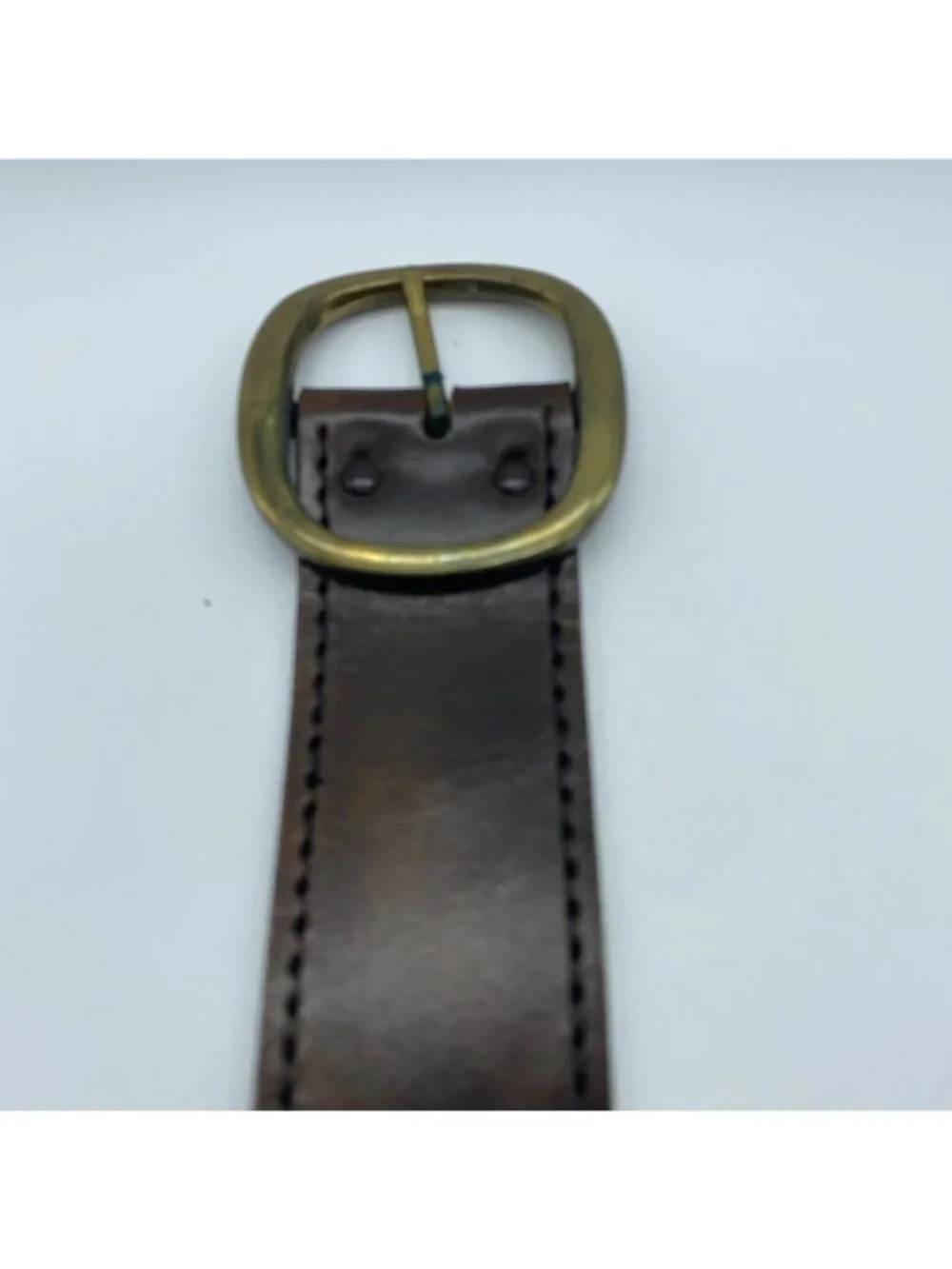 Unbranded Brown Leather Belt Size Large 40